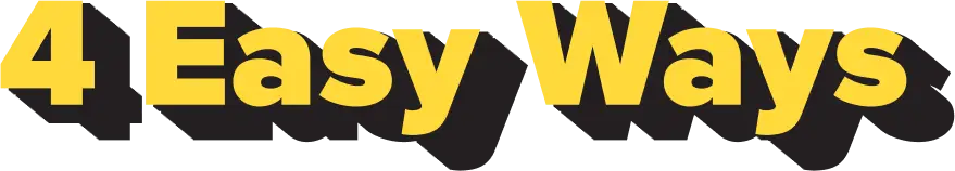 4 Easy Ways