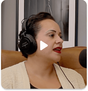 Women wearing headphones